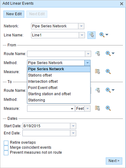 Choosing the route and measure method